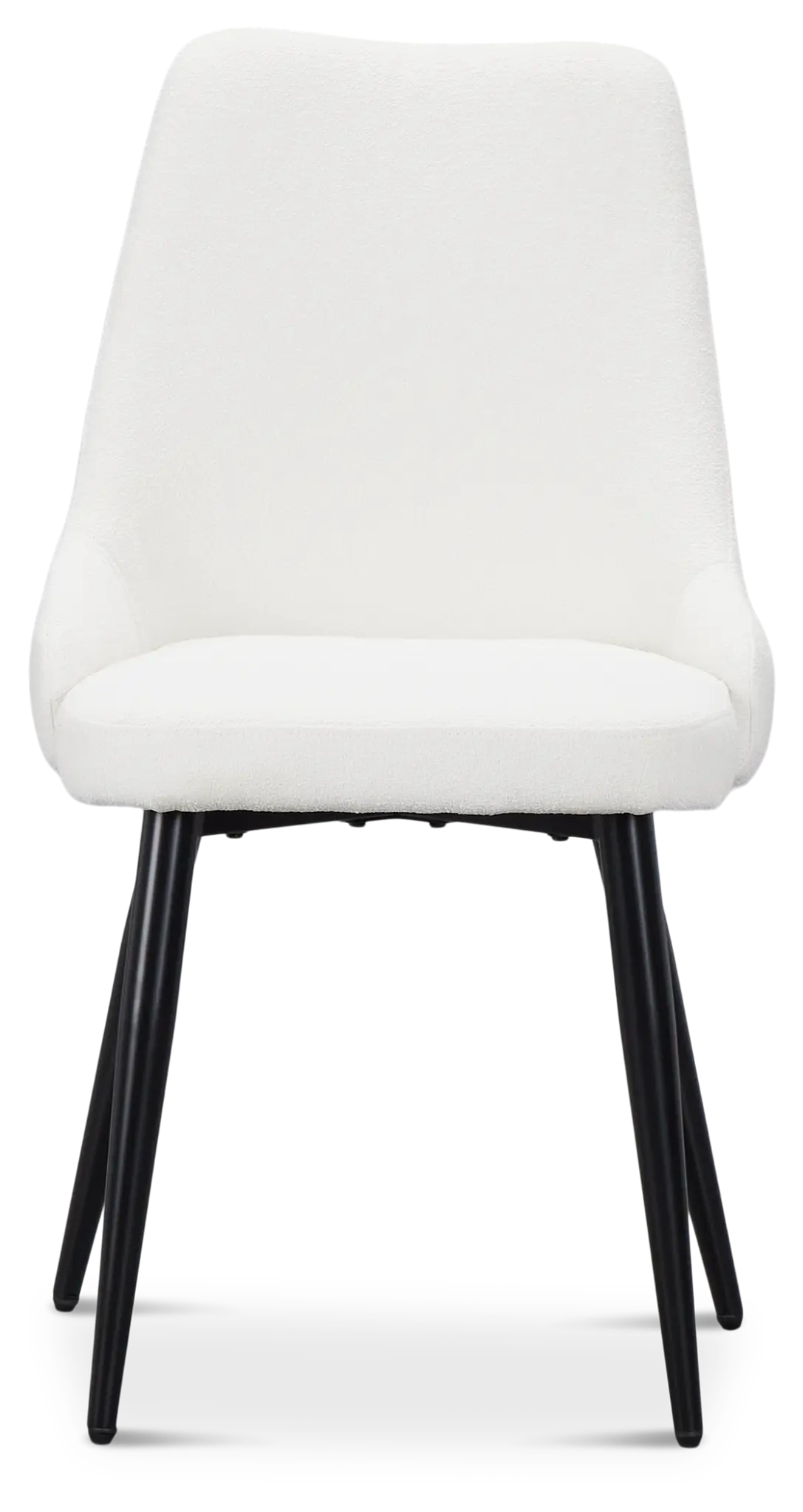 Andover White Curved Upholstered Side Chair Andover White Curved Upholstered Side Chair