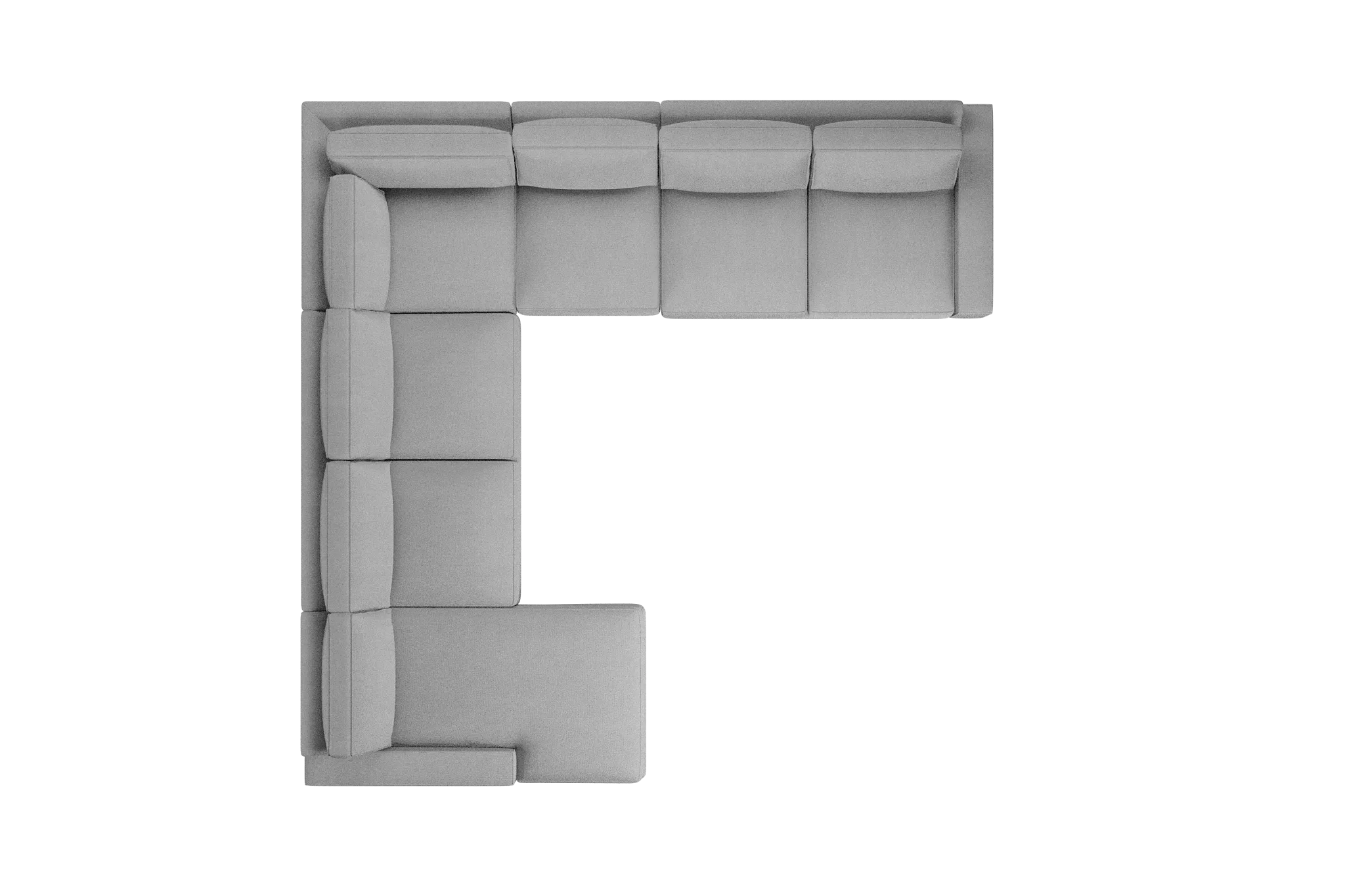 Edgewater Delray Light Gray Large Left Chaise Sectional