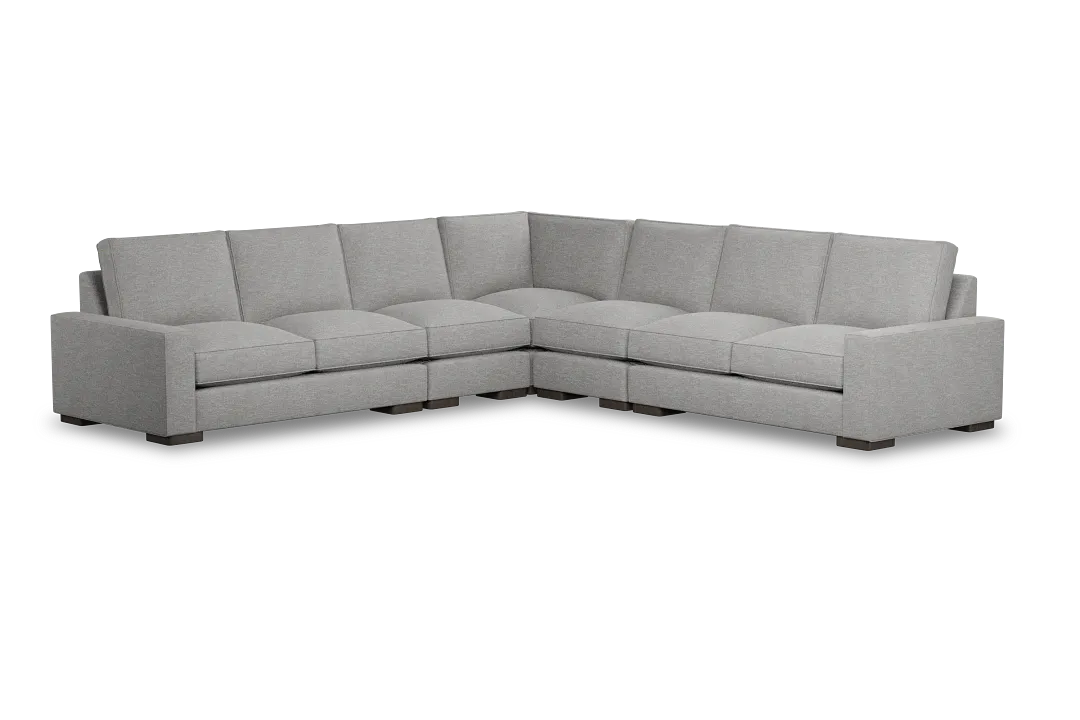 Edgewater Victory Gray Large Two-arm Sectional