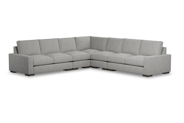 Edgewater Victory Gray Large Two-arm Sectional