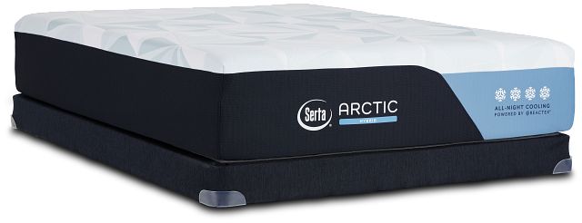 Serta Arctic Medium Hybrid Low-profile Mattress Set