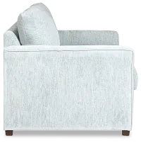 Shore Light Blue Fabric Sleeper Frame
