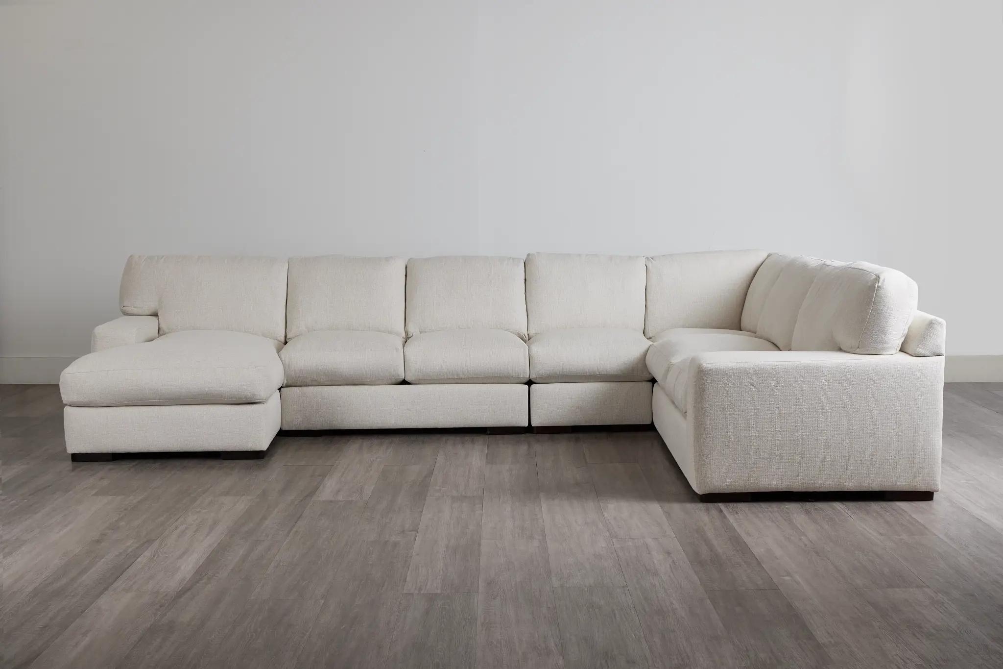 Veronica White Down Large Left Chaise Sectional Veronica White Down Large Left Chaise Sectional