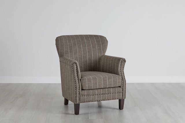 Layla Brown Fabric Accent Chair