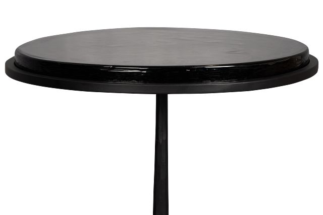 Manami Black Stone Accent Table