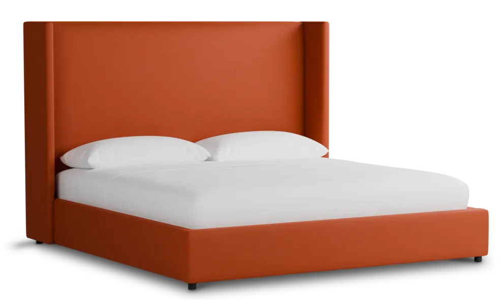 Captiva Joya Orange 60" Upholstered Shelter Bed