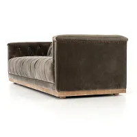Four Hands Nannie Dark Gray Velvet Sofa