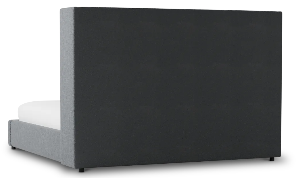 Captiva Elavation Gray 60" Upholstered Shelter Bed