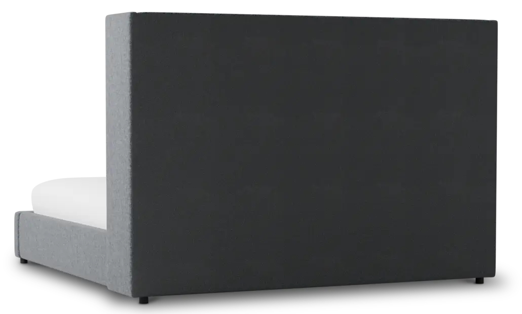 Captiva Elavation Gray 60" Upholstered Shelter Bed Captiva Elavation Gray 60" Upholstered Shelter Bed