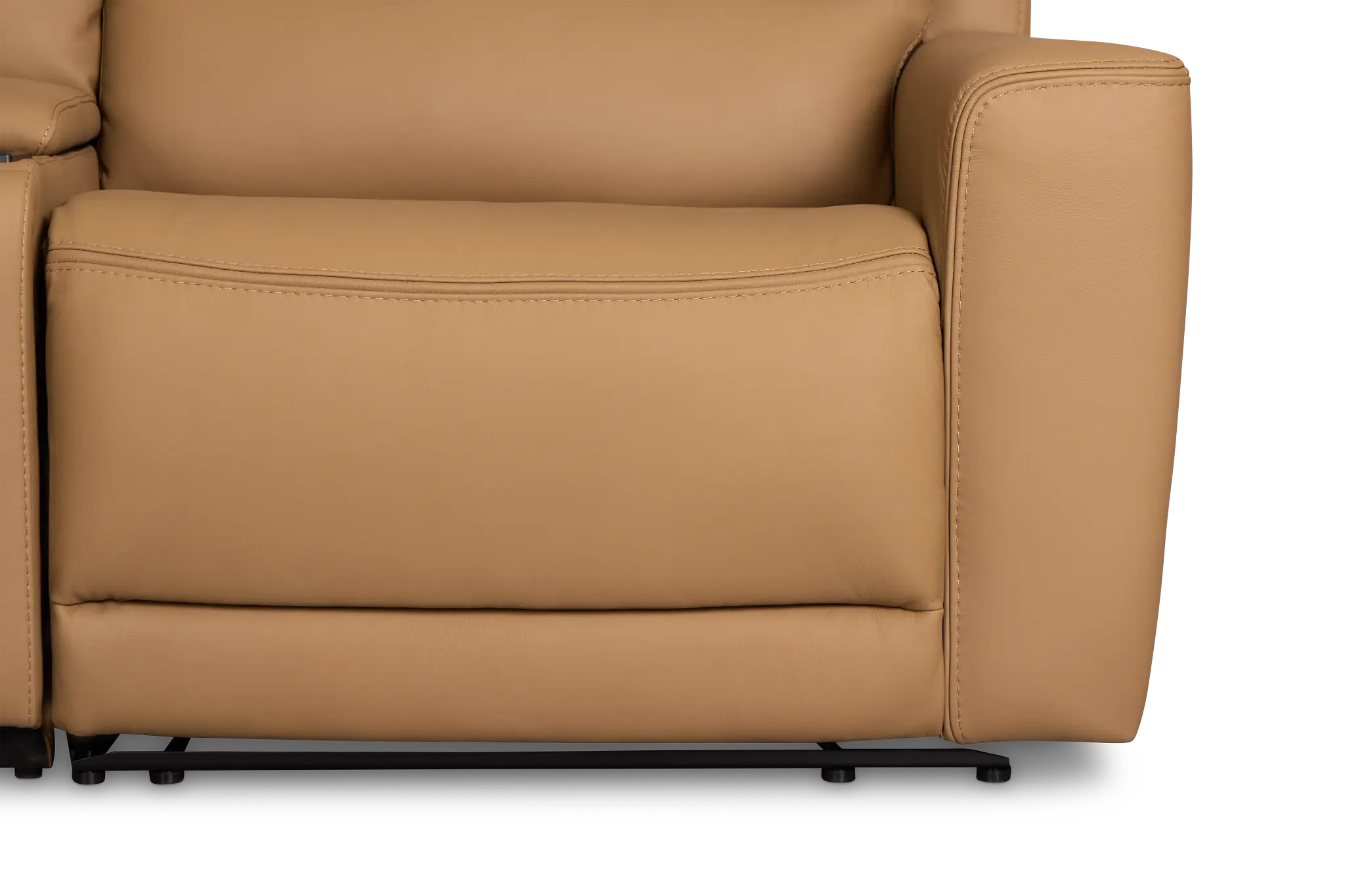 Wilder Brown Leather Large Triple Power Reclining Two-arm Sectional Wilder Brown Leather Large Triple Power Reclining Two-arm Sectional