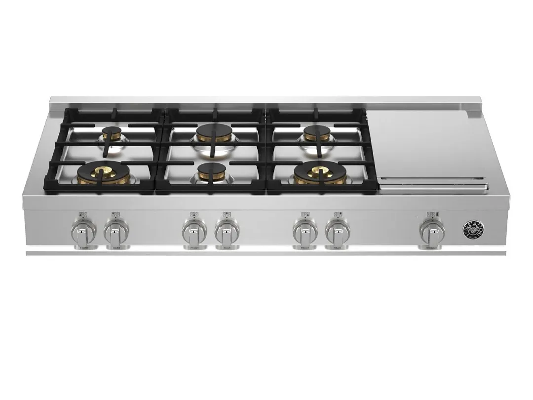 Bertazzoni 486 Series Stainless Steel 48" Gas Cook Top