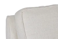 Andie White Fabric Small Left Chaise Sectional