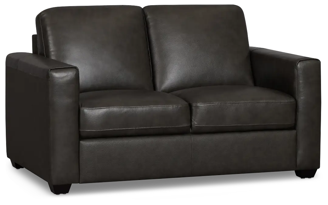Lane Dark Gray Lthr/vinyl Loveseat Lane Dark Gray Lthr/vinyl Loveseat