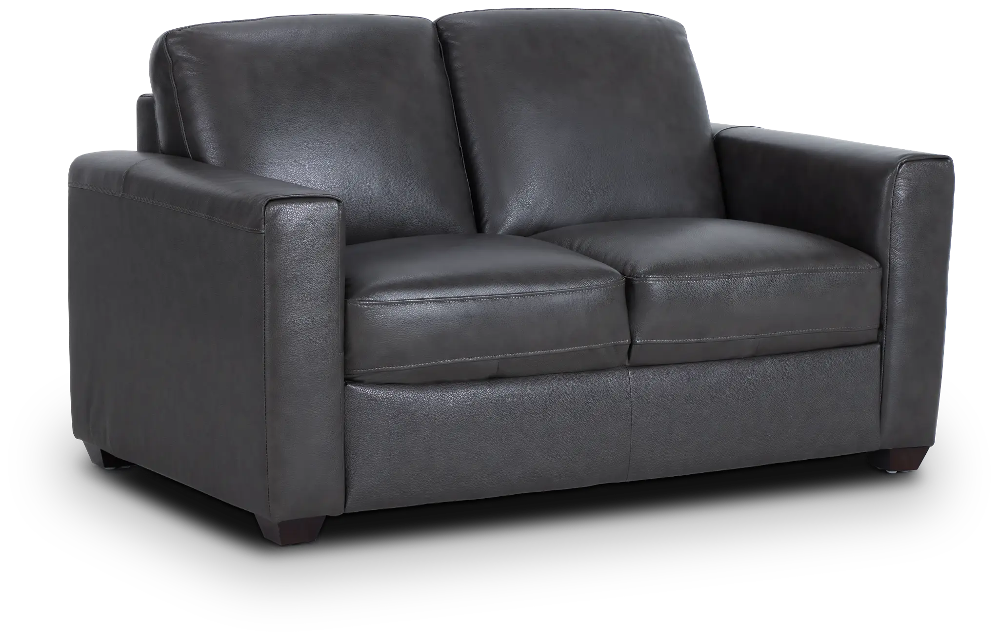 Lane Dark Gray Lthr/vinyl Loveseat Lane Dark Gray Lthr/vinyl Loveseat
