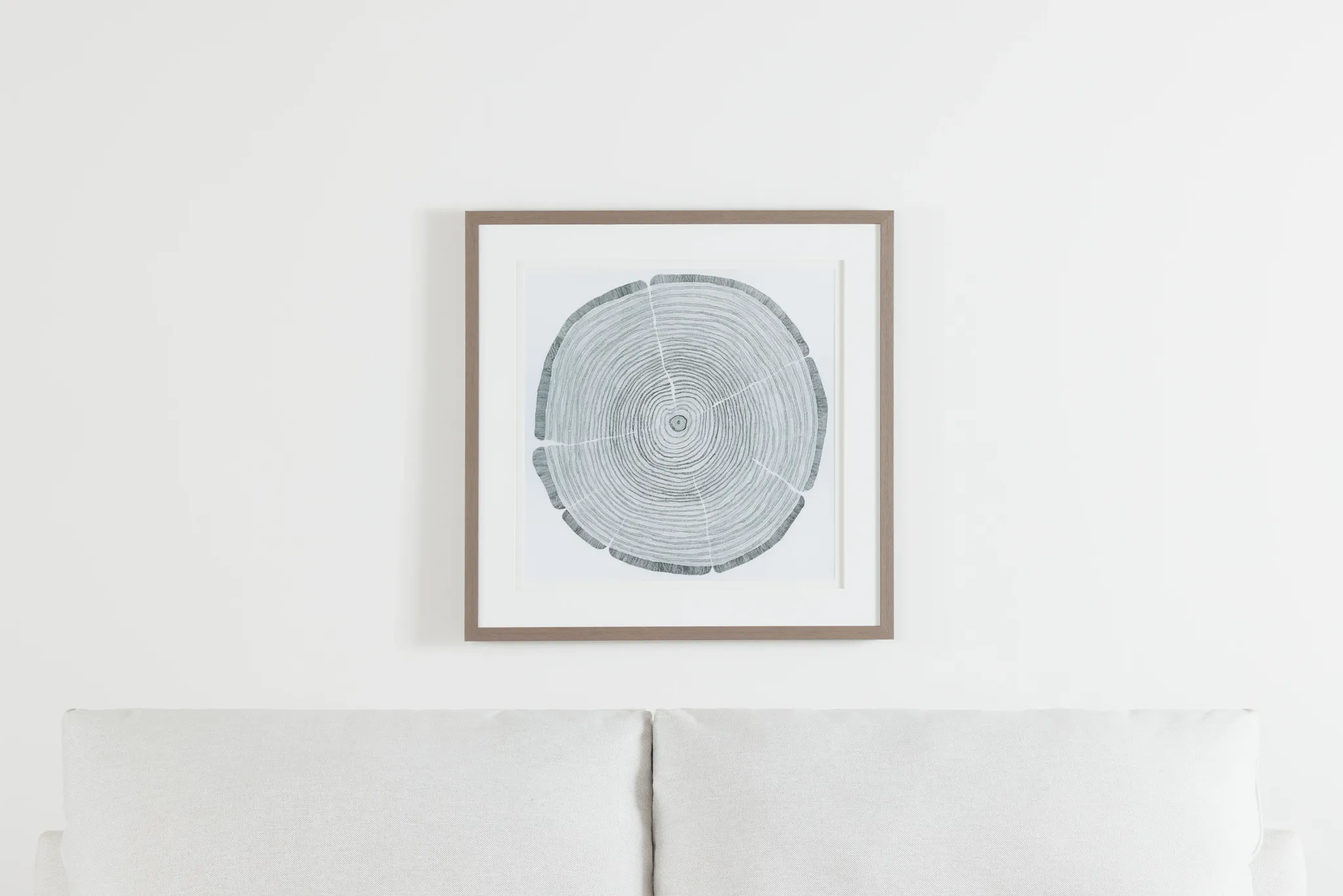 Chop Gray Framed Wall Art