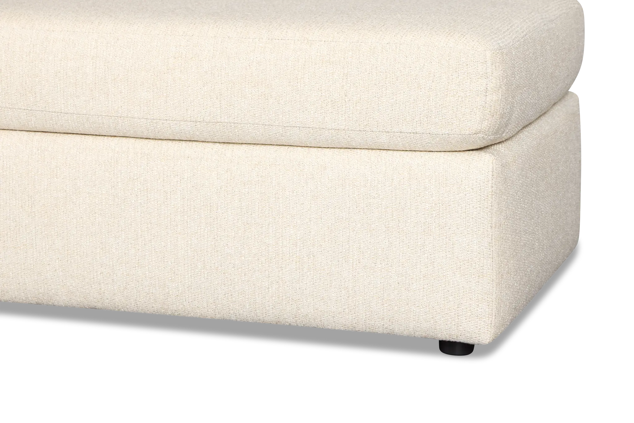Maxwell Light Beige Fabric Ottoman Maxwell Light Beige Fabric Ottoman