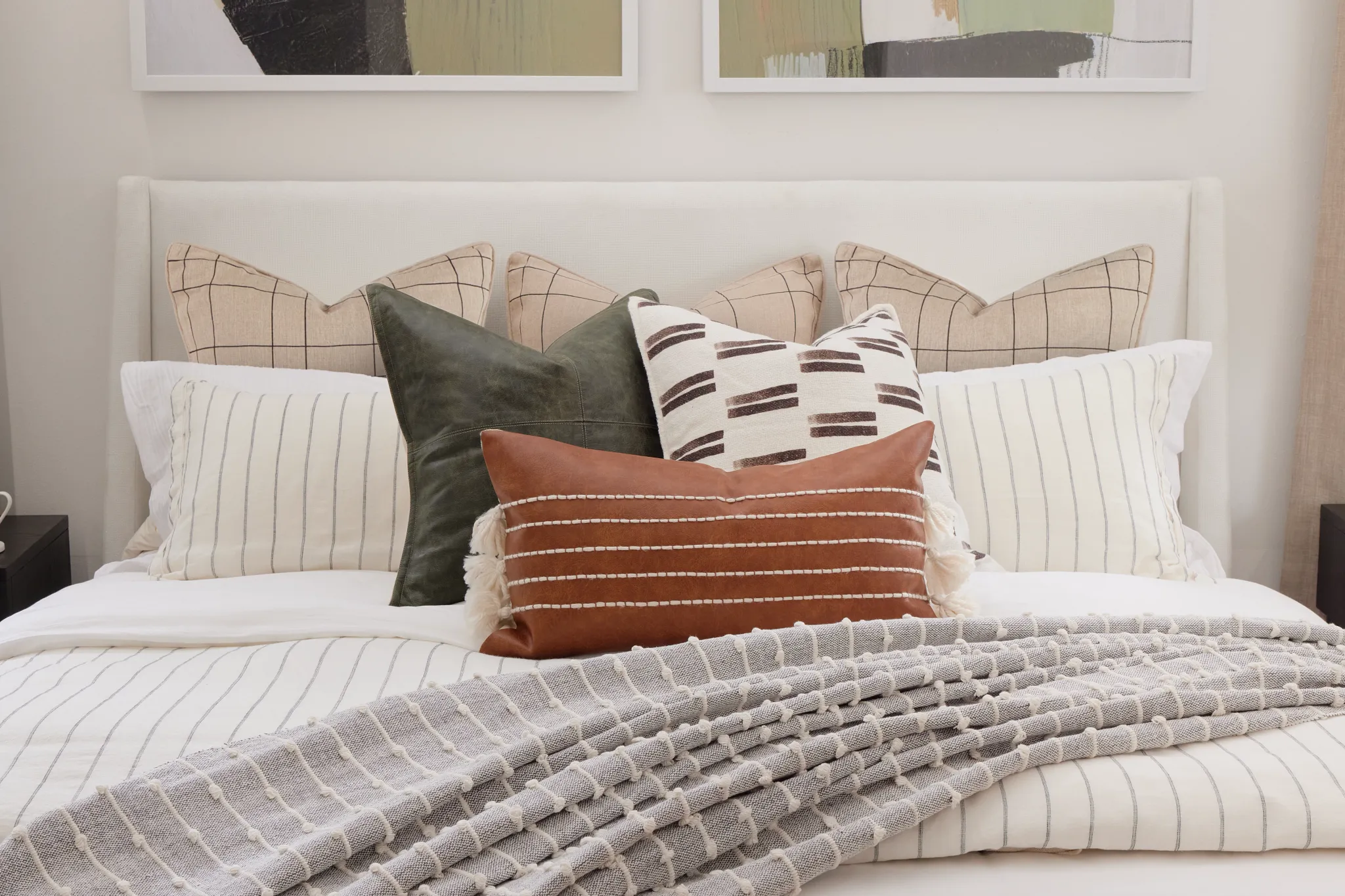 Provo White Uph Panel Bed