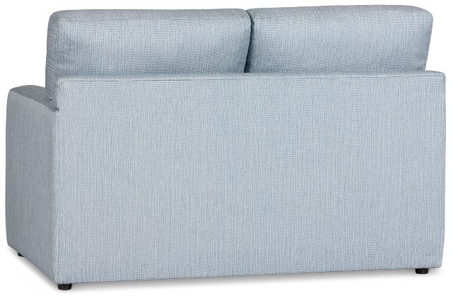 Rhodes Light Blue Fabric Loveseat