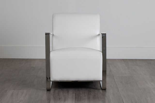 Lee White Uph Accent Chair