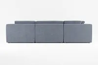 Destin Victory Dark Blue Fabric 8-piece Modular Sectional