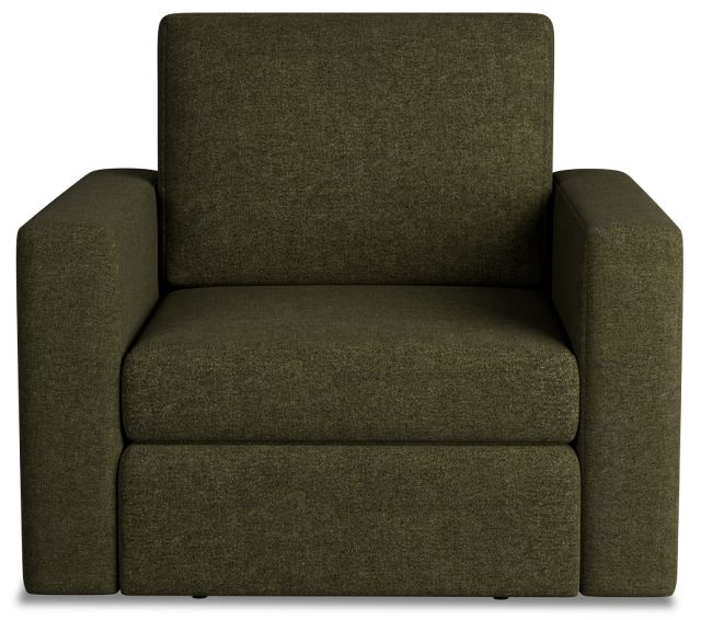 Citymod Green Fabric Swivel Chair