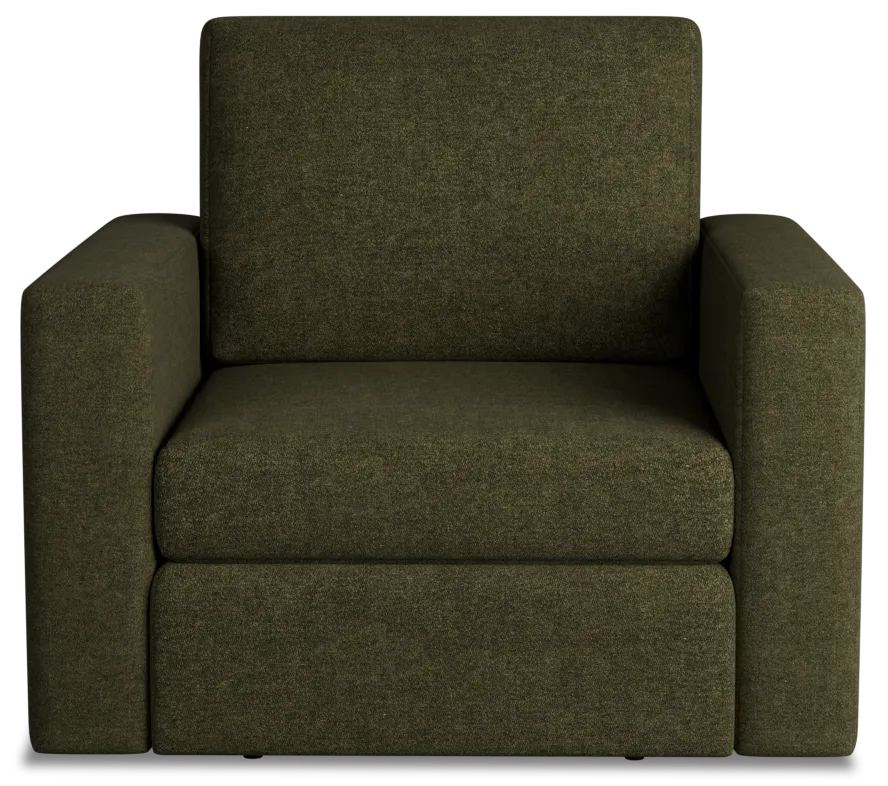 Citymod Green Fabric Swivel Chair