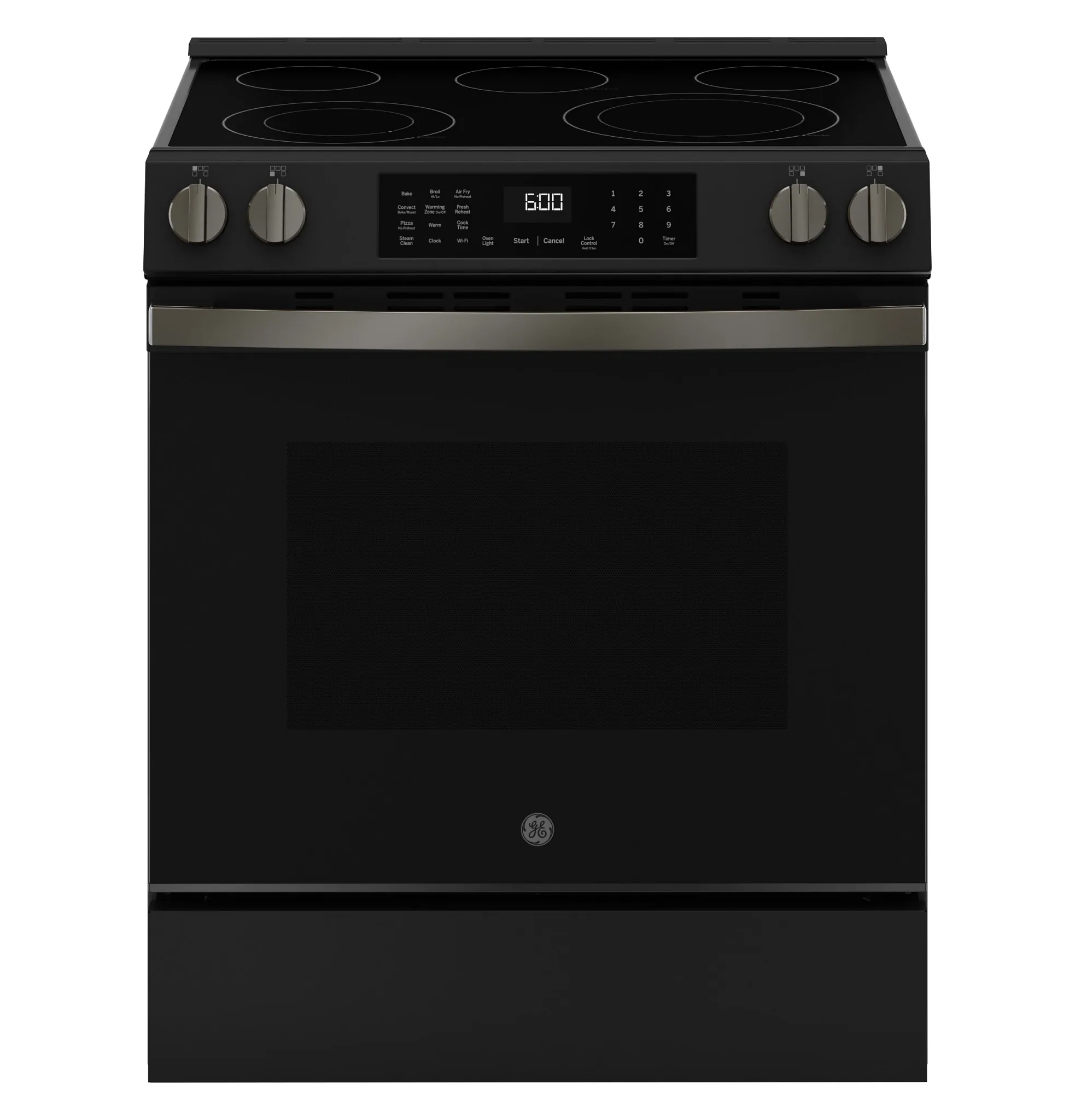 Ge 600 Series Black 30" Electric Range