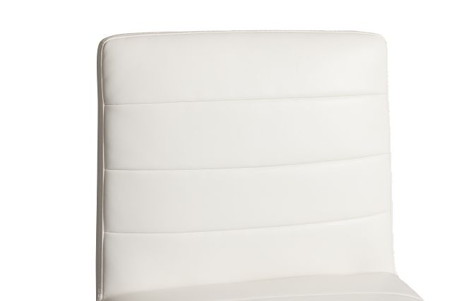 Amalfi White 24" Upholstered Barstool