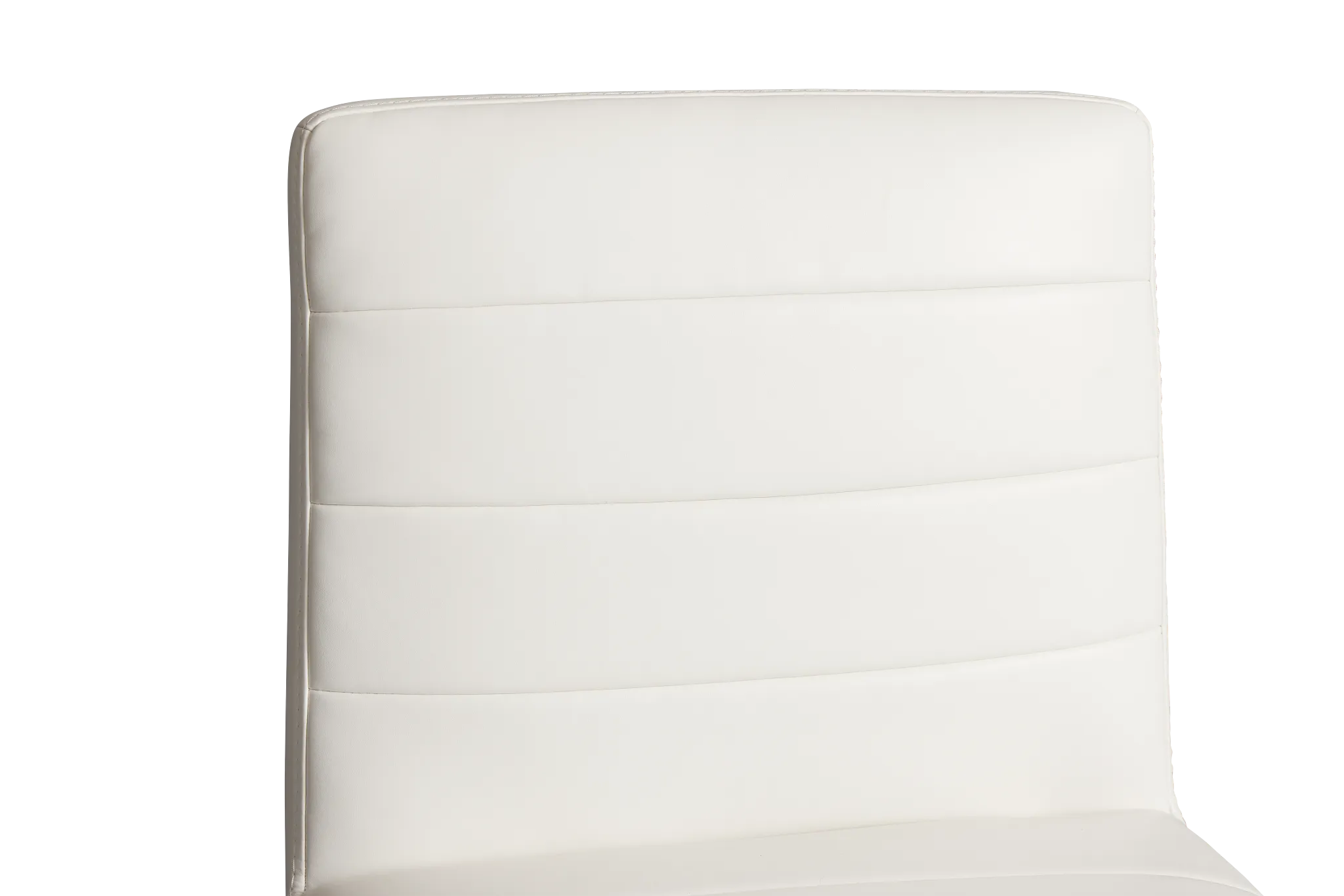 Amalfi White 24" Upholstered Barstool