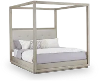 Madden Light Tone Uph Canopy Bed