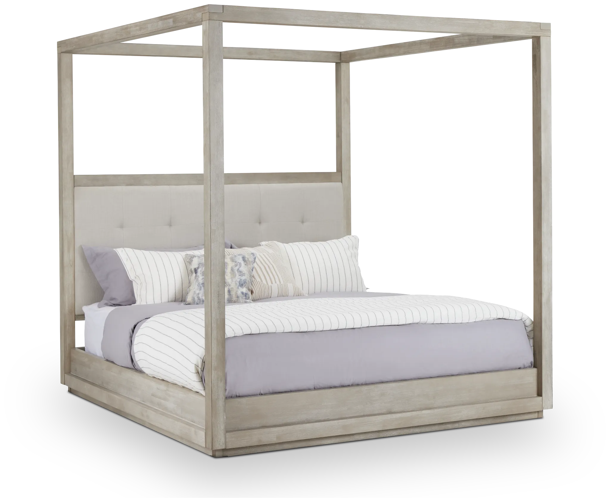 Madden Light Tone Uph Canopy Bed