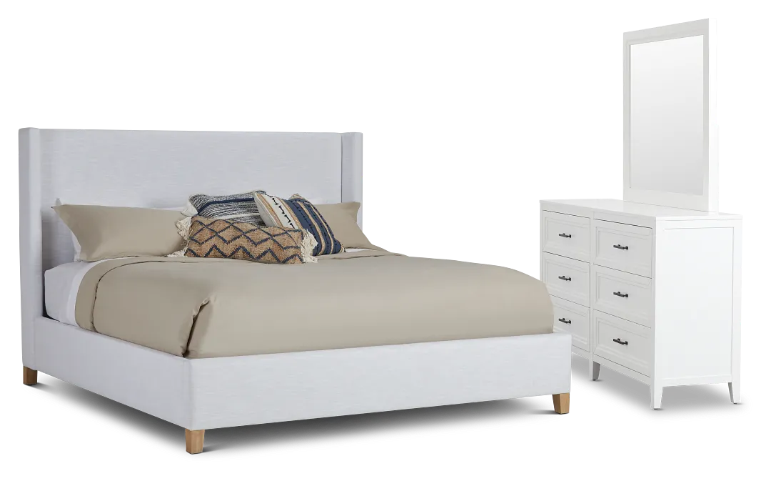 Nantucket White Uph Panel Bedroom