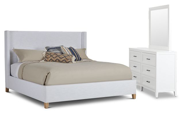 Nantucket White Uph Panel Bedroom