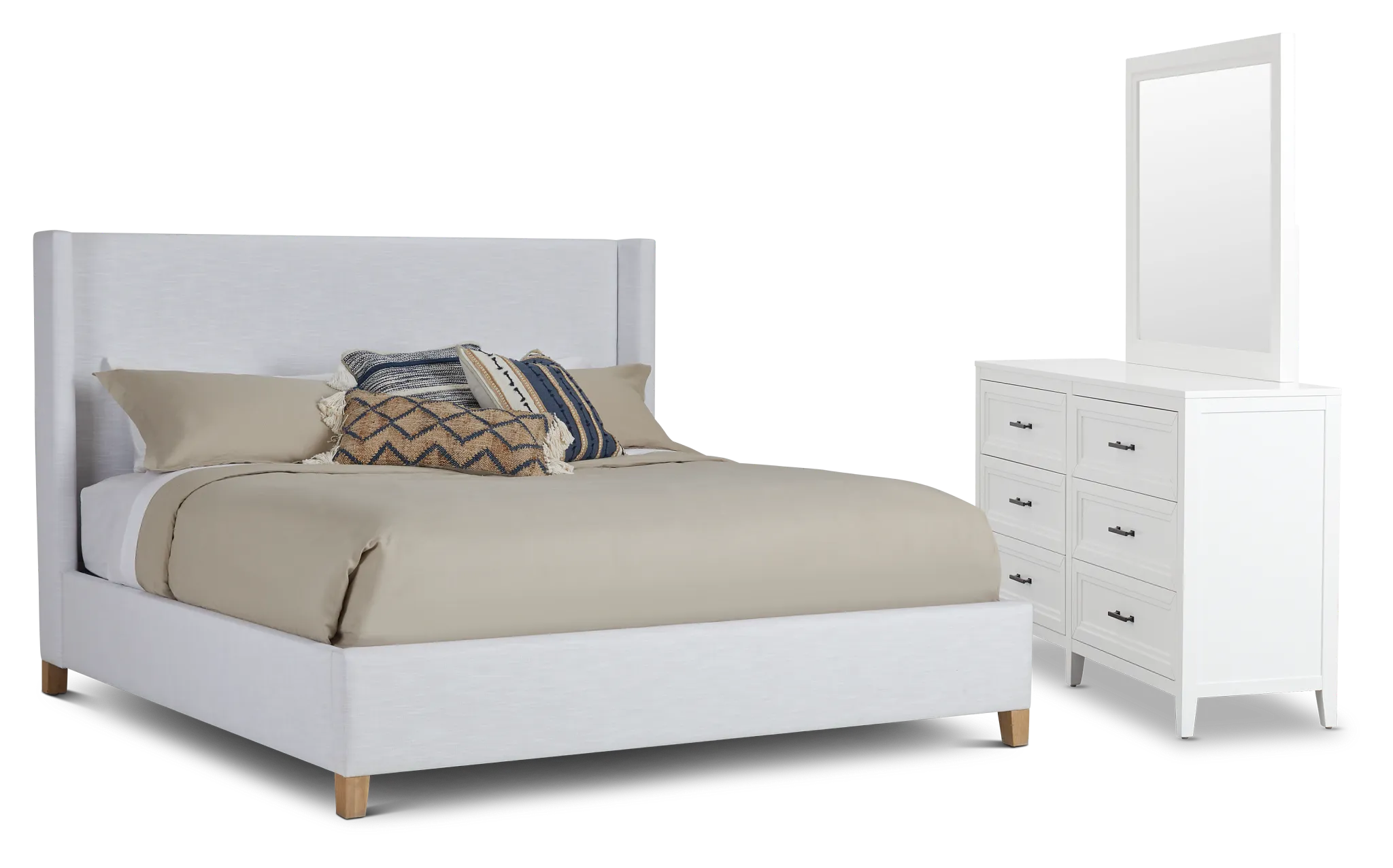 Nantucket White Uph Panel Bedroom