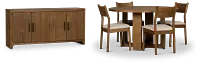 Rochester Mid Tone Round Dining Room