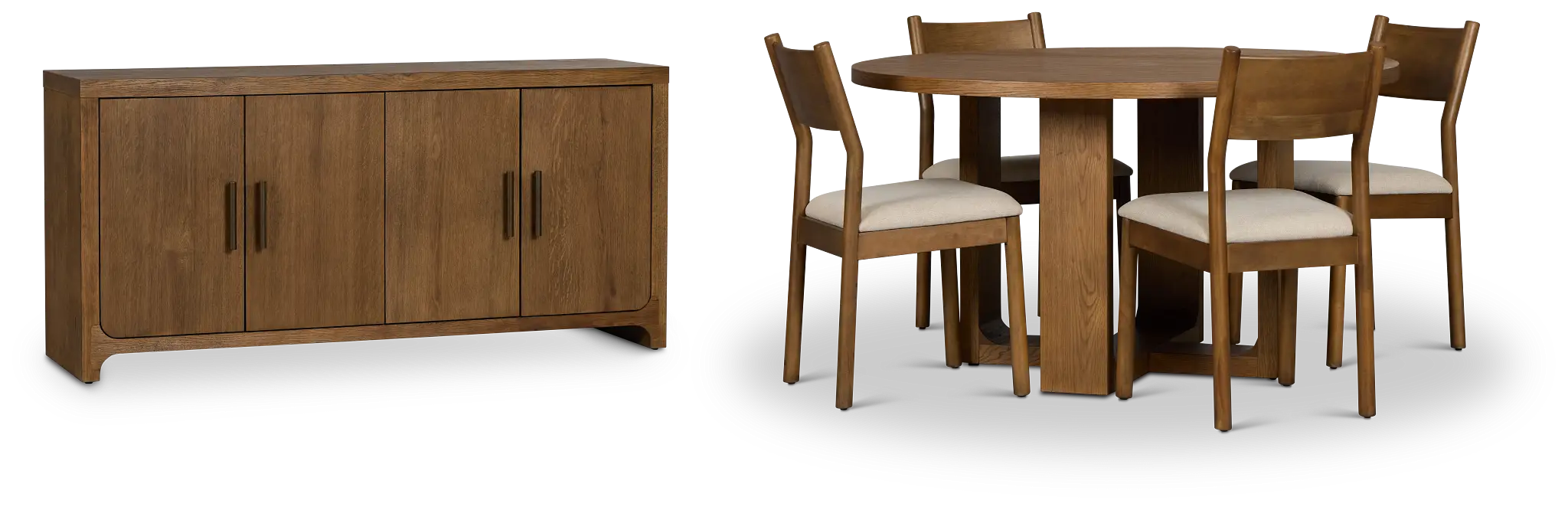 Rochester Mid Tone Round Dining Room Rochester Mid Tone Round Dining Room