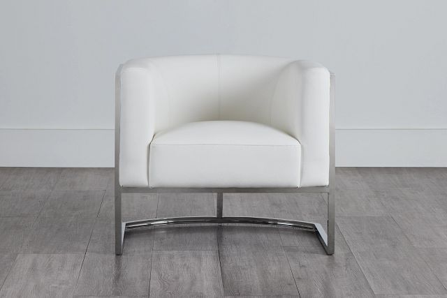 Hale White Micro Accent Chair