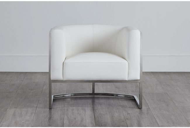 Hale White Micro Accent Chair