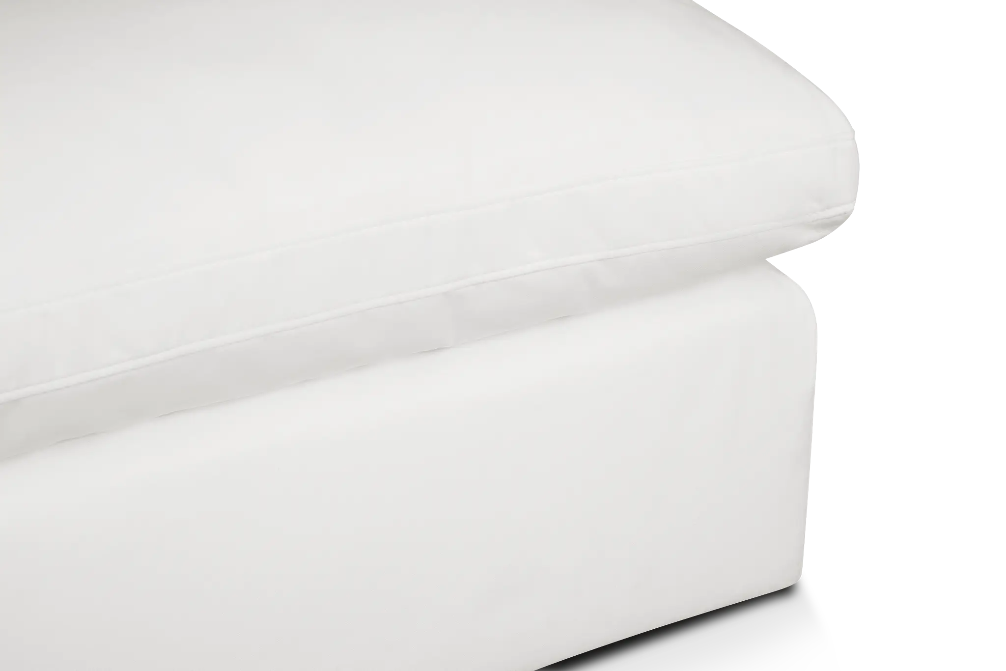 Nixon White Fabric Armless Chair Nixon White Fabric Armless Chair