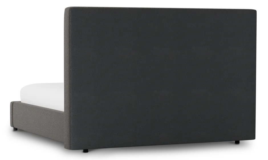 Grayton Elite Dark Gray 54" Upholstered Platform Bed