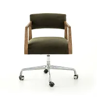 Four Hands Tyler Dark Green Velvet Desk Chair