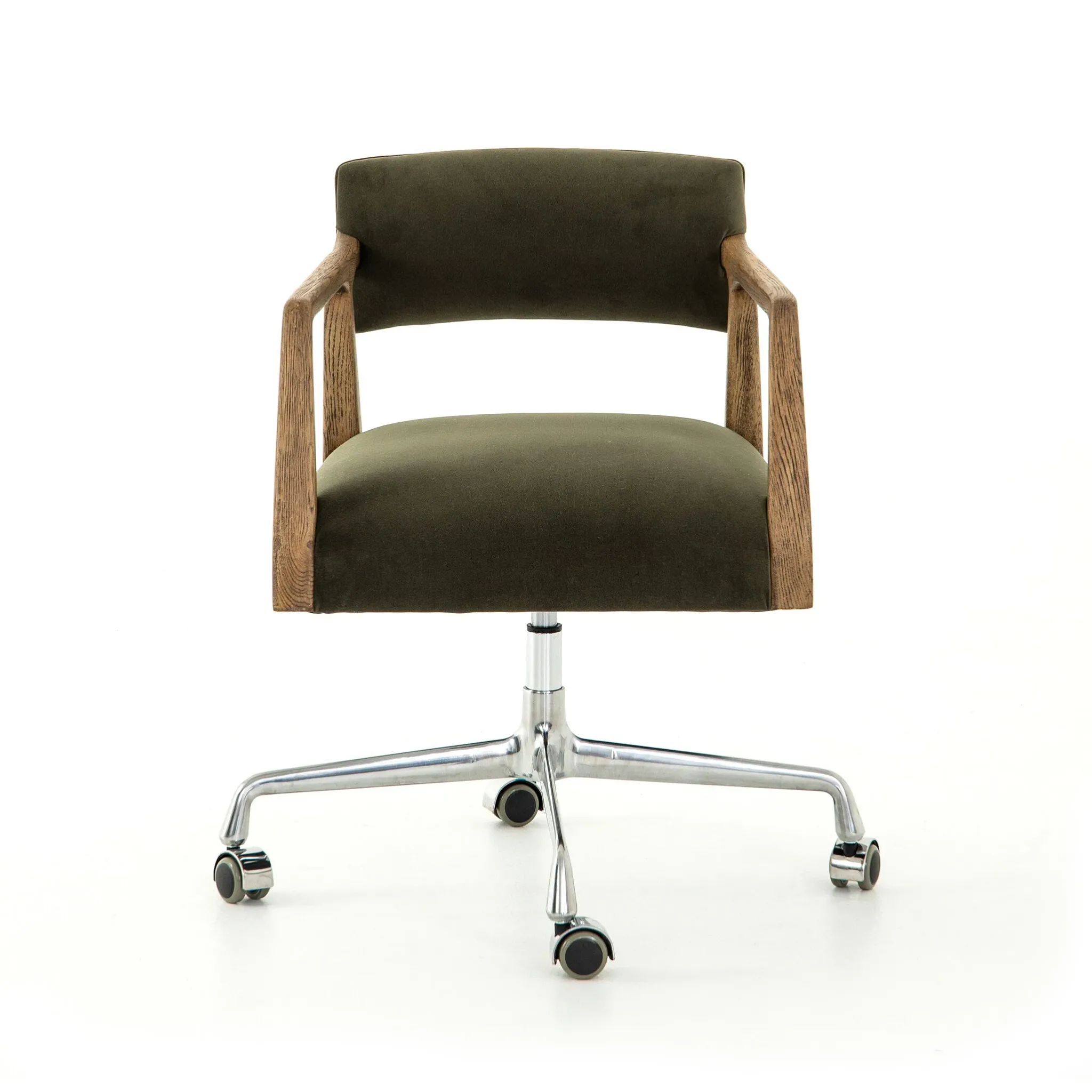 Four Hands Tyler Dark Green Velvet Desk Chair