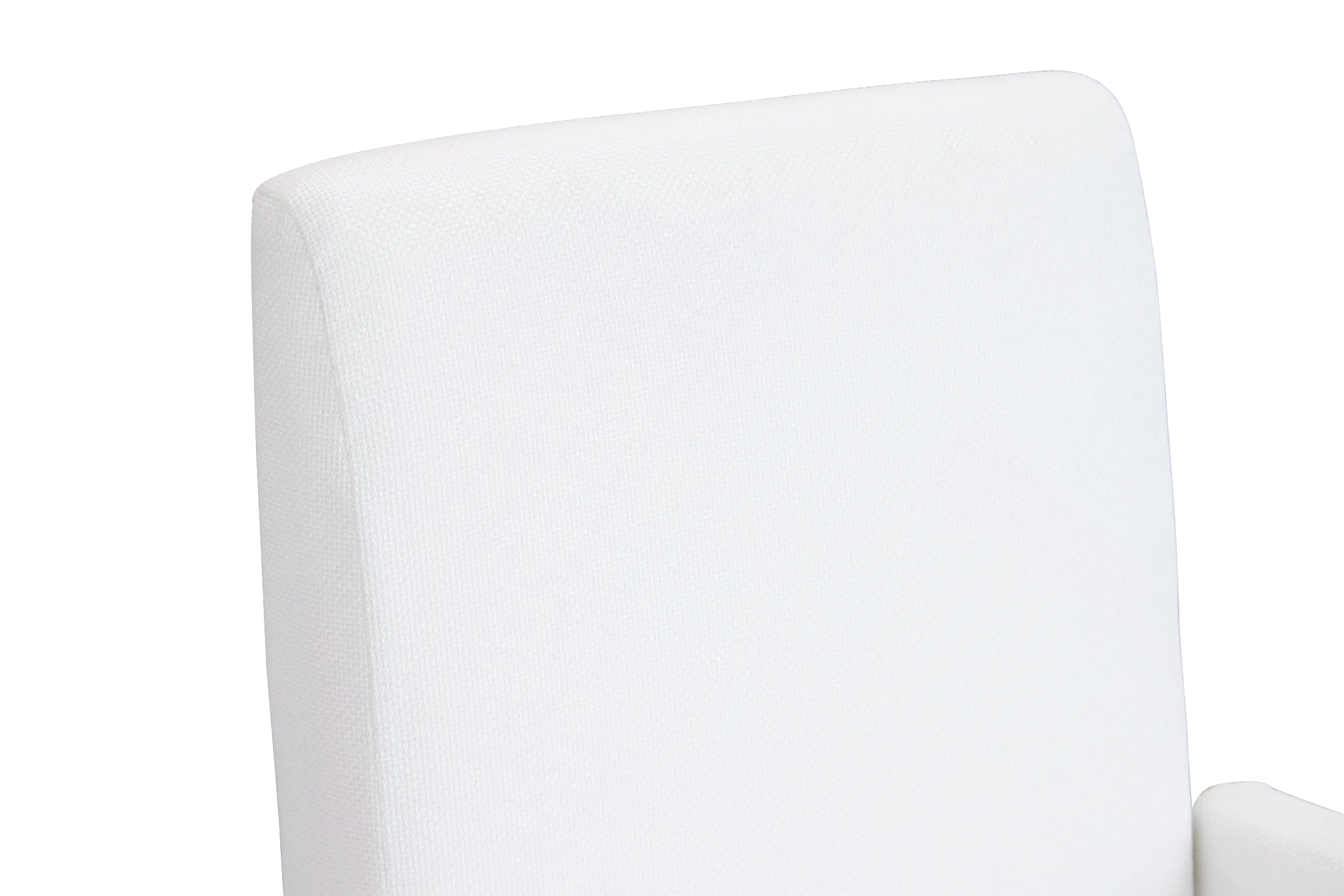 Provo White Upholstered Arm Chair