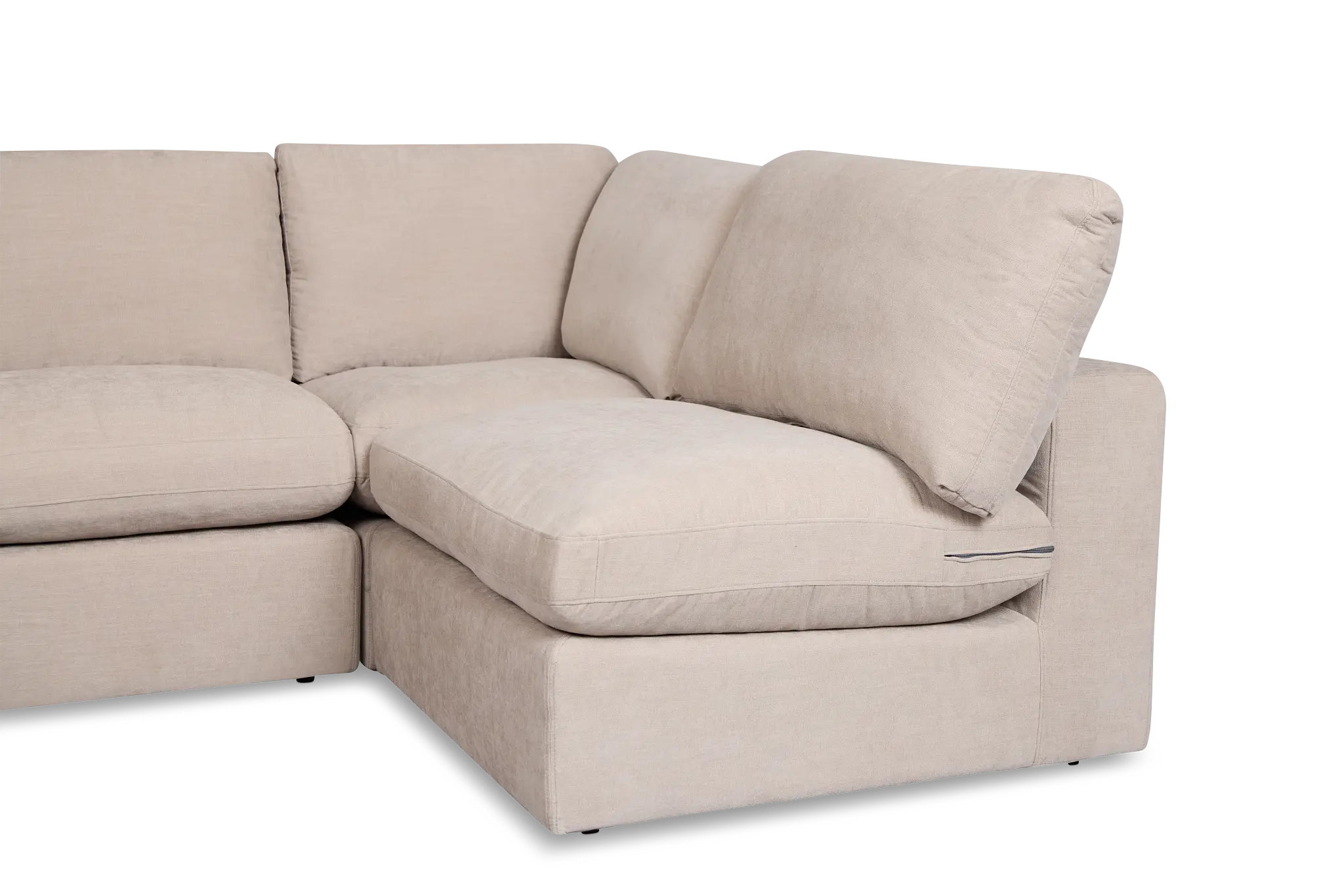 Breeze Taupe Fabric 4-piece Modular Sectional Breeze Taupe Fabric 4-piece Modular Sectional