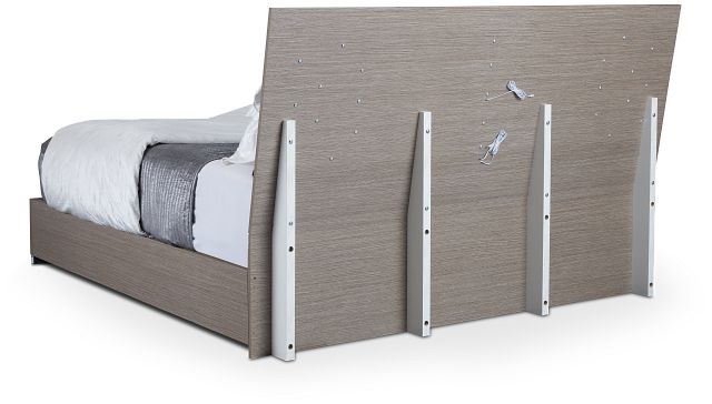 Lucca Gray Platform Bed