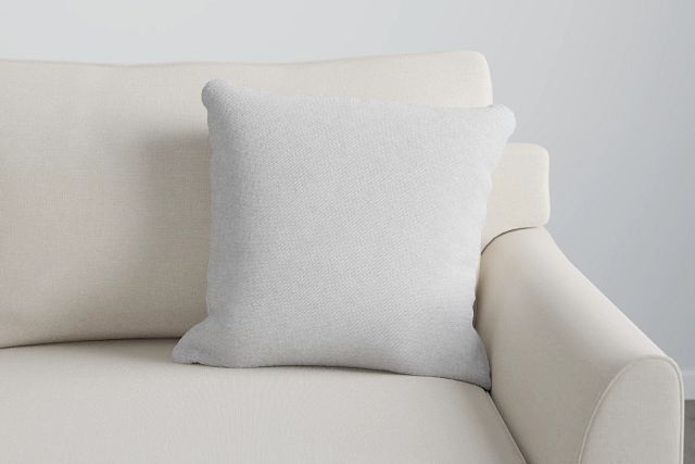 Delray White 20" Accent Pillow