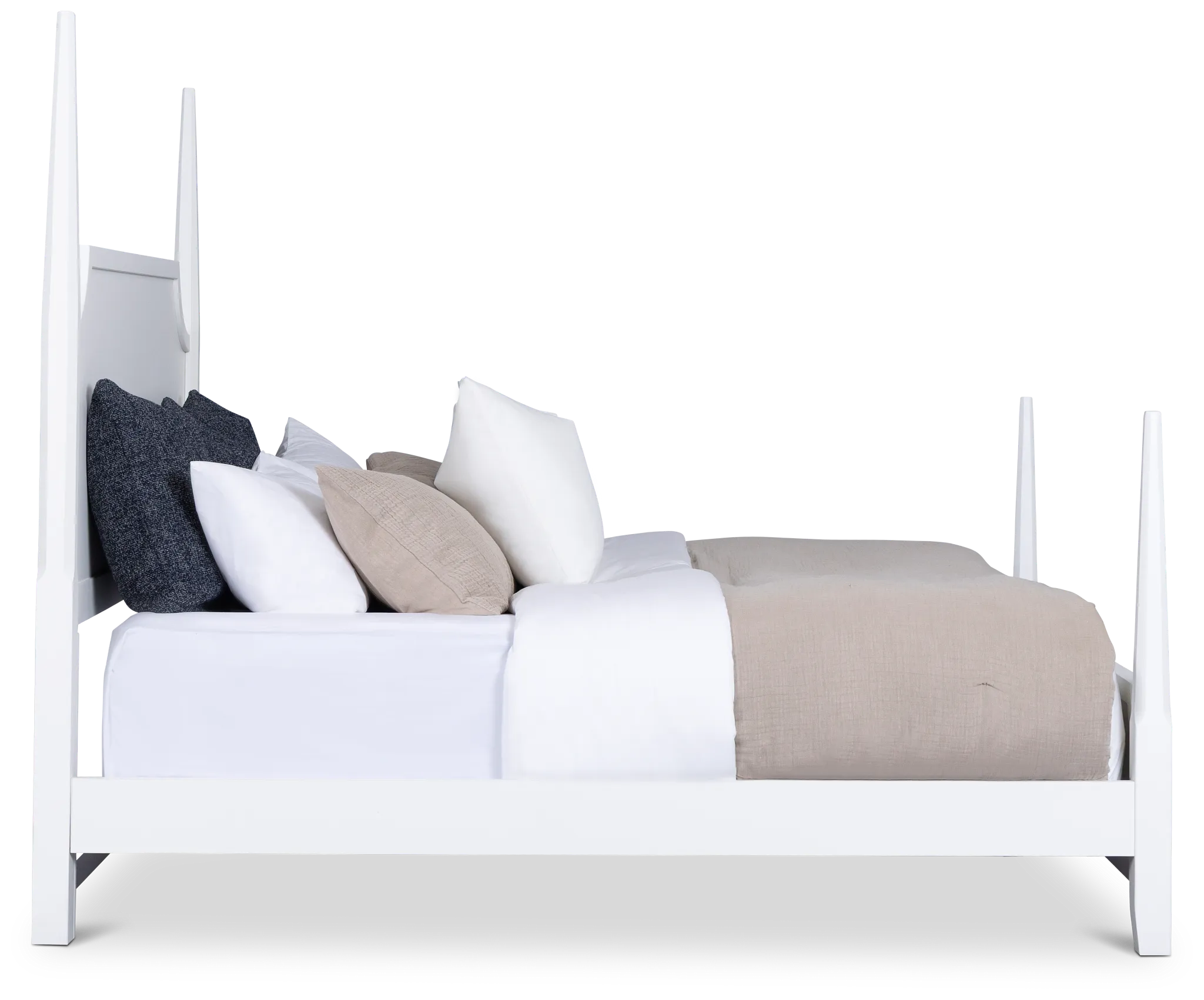 Carolina White Poster Bed