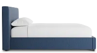 Grayton Revenue Dark Blue 44" Upholstered Platform Bed