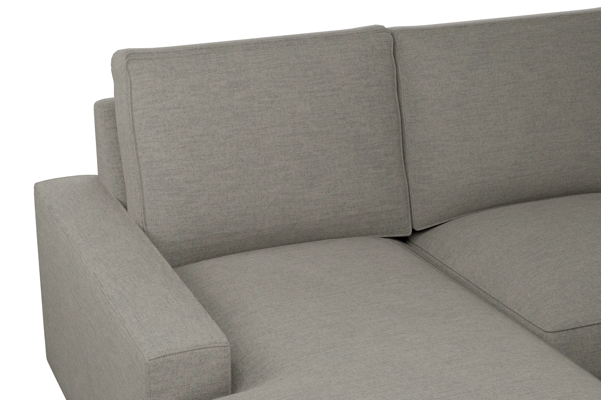 Edgewater Maguire Pewter Medium Left Chaise Sectional