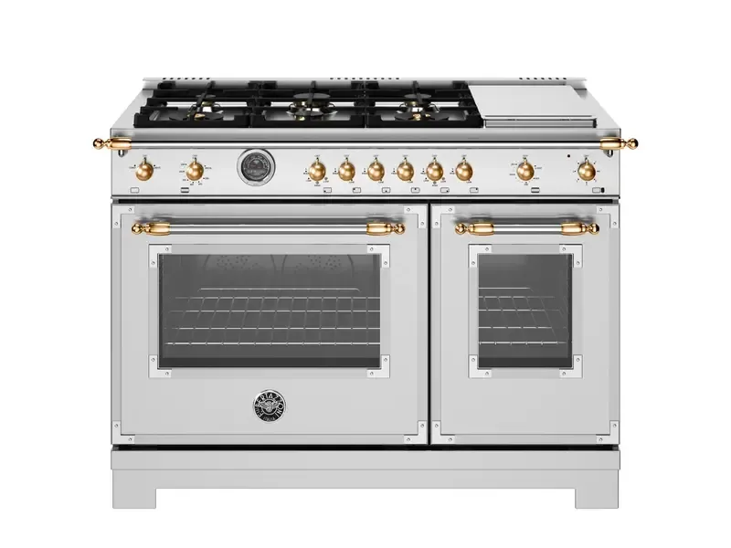 Bertazzoni Heritage Series Stainless Steel 48" Gas Range